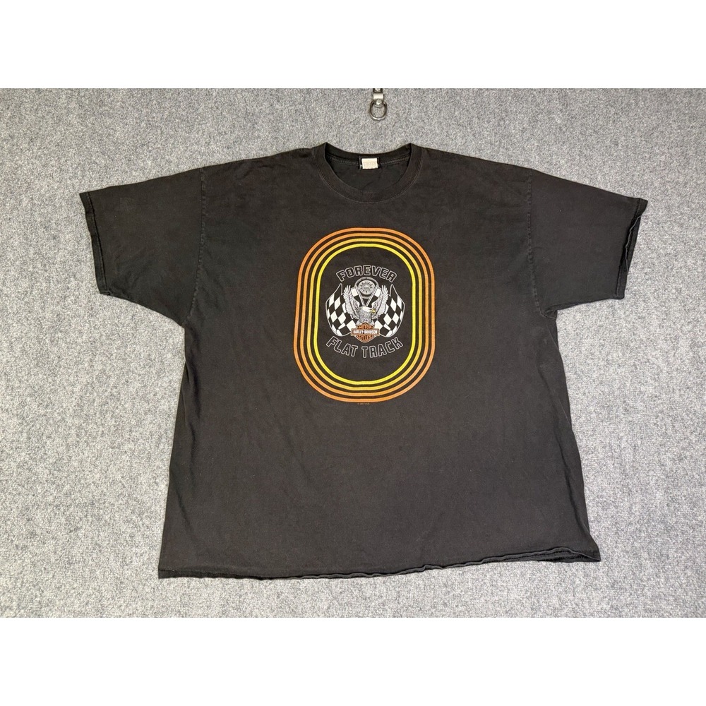 Men's Harley Davidson Forever Flat Track Racing T-Shirt Size 3XL Atlanta Ga